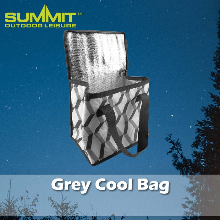 12.5L Cool Bag Good for Days Out Grey - 30cm x 30cm
