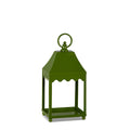 13.5" Scalloped Lantern - Green