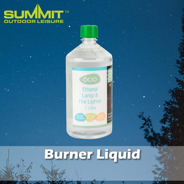 1L Burner Liquid Spirit Good for Days Out Clear - 22cm x 10cm