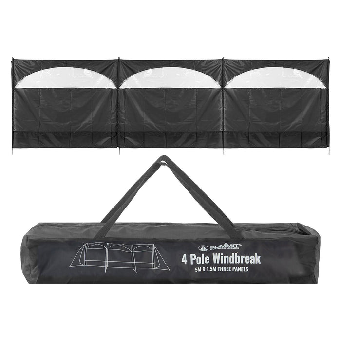3 Panel Wind Breaker  Grey - 150cm x 500cm