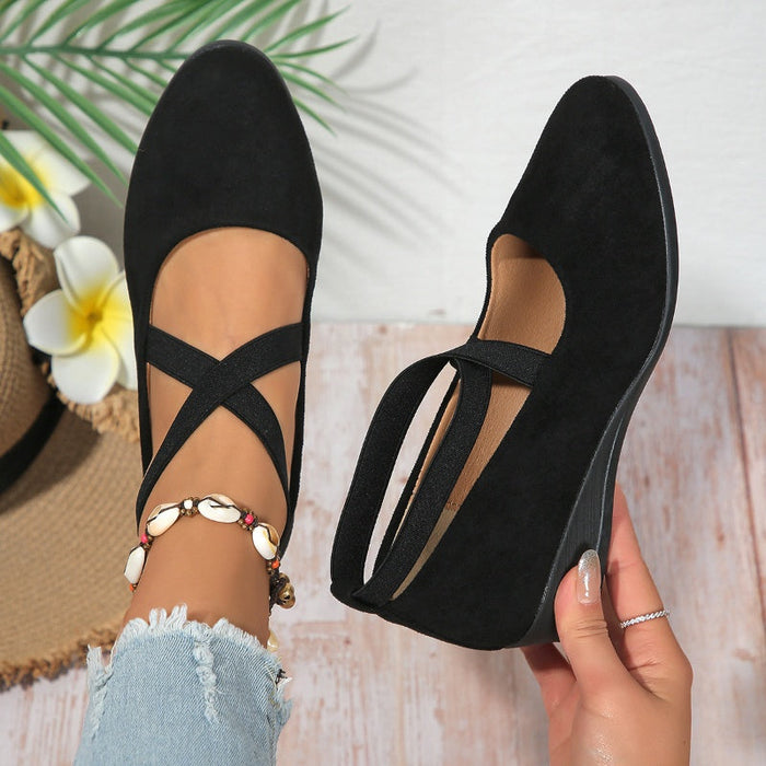 🌹-49% popust!! Elegantni, enobarvni, fleksibilni čevlji z nizko peto🩰-SI