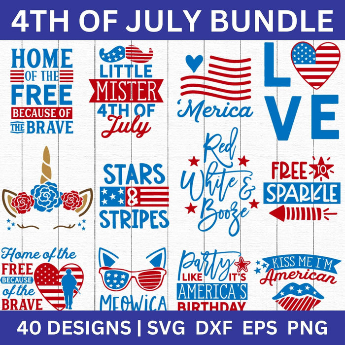 4th of July Bundle SVG Files