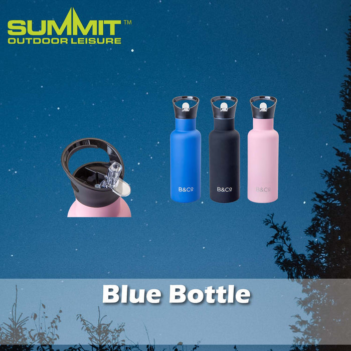 500ml Double Walled Bottle Good for Days Out Blue - 25cm x 8cm