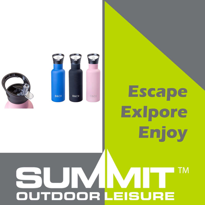 500ml Double Walled Bottle  Pink - 25cm x 8cm