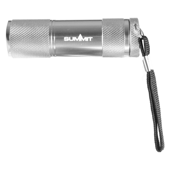 9 LED Torch  Silver - 9cm x 3cm