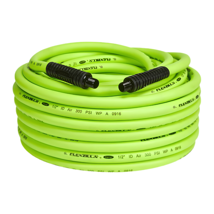 AA 1/2" ID Flexzilla Air Compressor Air Hose, 100 ft. - 48-HFZ12100YW3