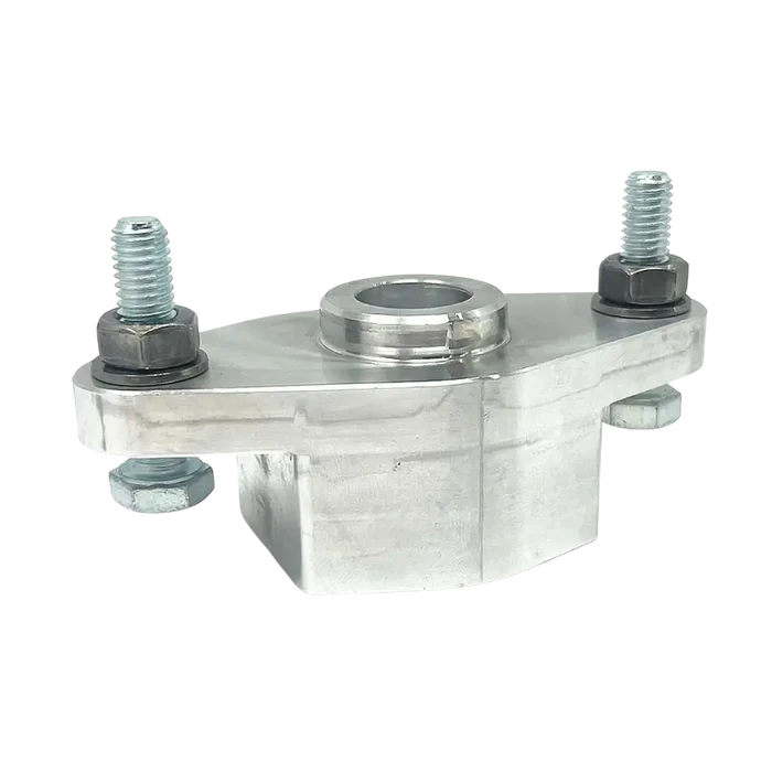 Silver AA 28mm mount demount adapter bracket with bolts and nuts