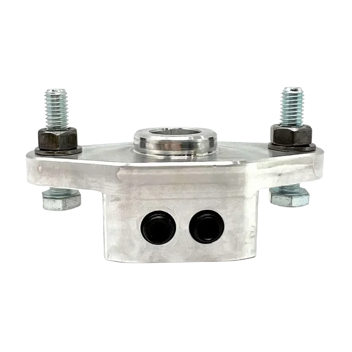 Silver AA 28mm mount demount adapter bracket with duck heads