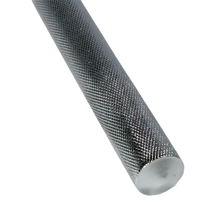 Chrome-plated steel breaker bar with knurled grip for the AA 20 inch 3/4 inch drive breaker bar