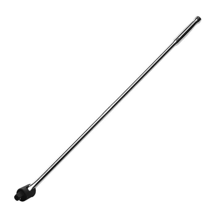 Silver AA 3/4’’ drive breaker bar with black rubber end cap, 40’’ long