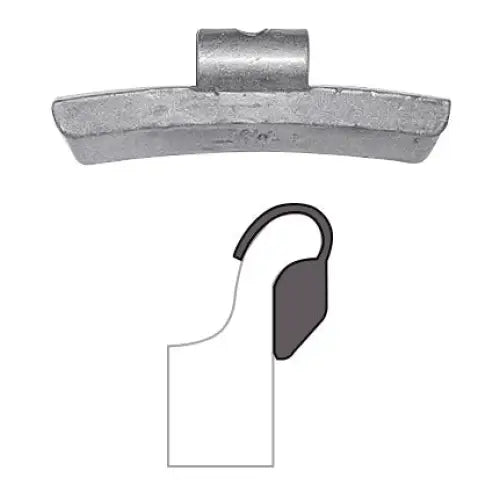 AA IAW Coated Clip-On Wheel Weight (Lead / 25/Box) - 5 gm /
