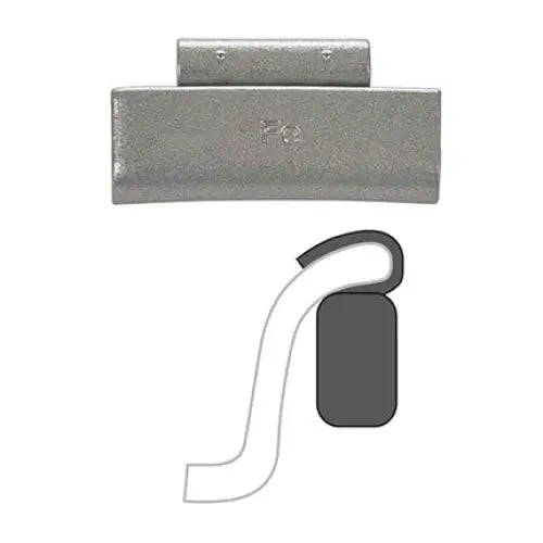 AA T Clip-On Wheel Weight (Steel / 25/Box) - 0.25 oz /