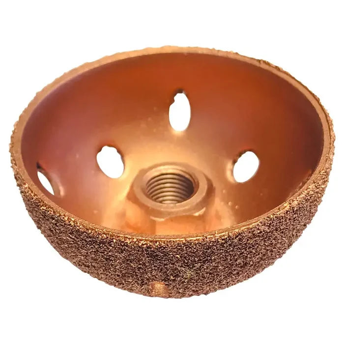 AA Vented Contour Cup Rasps w/ Nut - 3/8 AH (Ea.) - Rubber