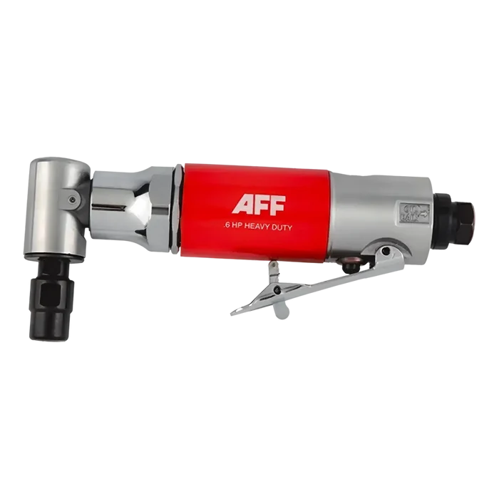 Red and silver AFF 1/4 inch angle head die grinder tool for precision tasks