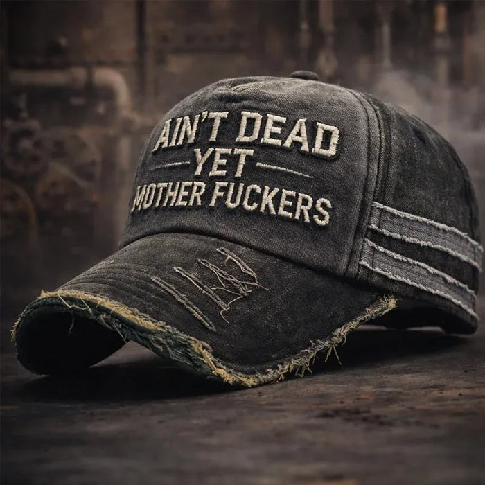 🎉„Ain’t Dead Yet“ vintažinė sunkvežimio vairuotojo kepuraitė-LT