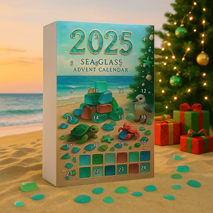🌊✨Akrilinis Advento kalendorius su Kalėdų eglutės efektu 🎄❄️-LT