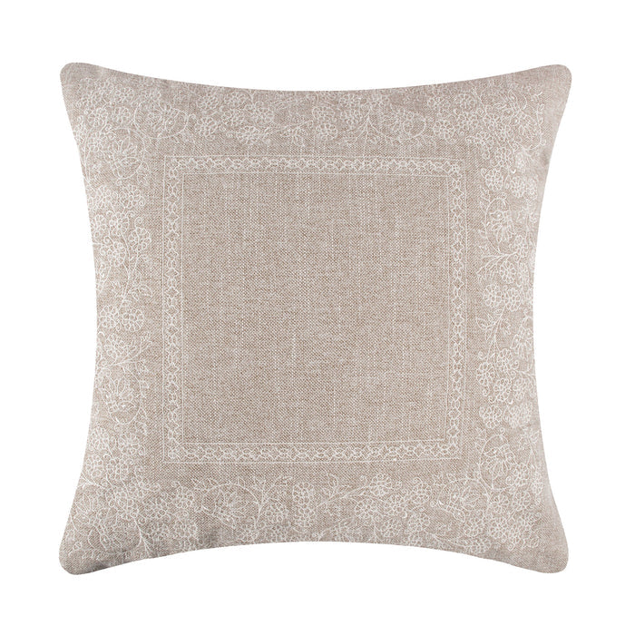 Alessio Embroidered Border Pillow