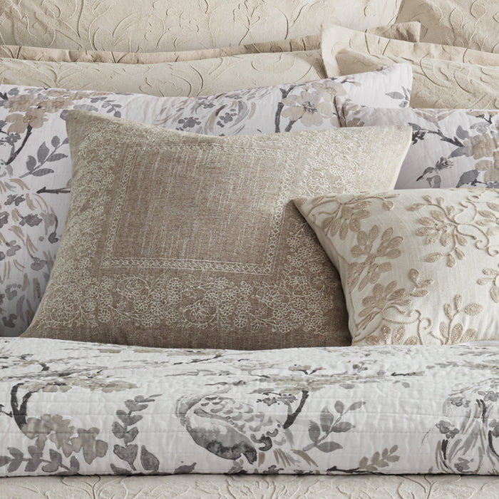 Alessio Embroidered Border Pillow