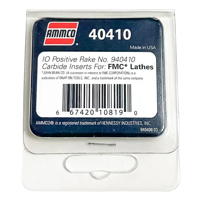 Ammco Carbide Insert Positive Rake For FMC / John Bean