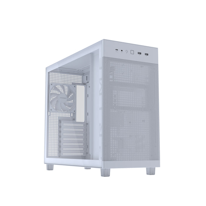 ASUS PRIME AP303 TG White Midi Tower