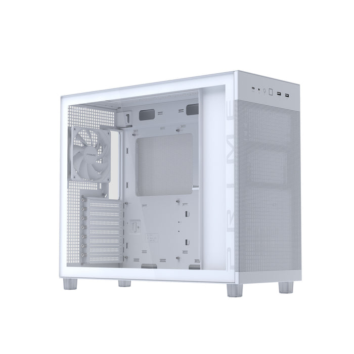 ASUS PRIME AP303 TG White Midi Tower