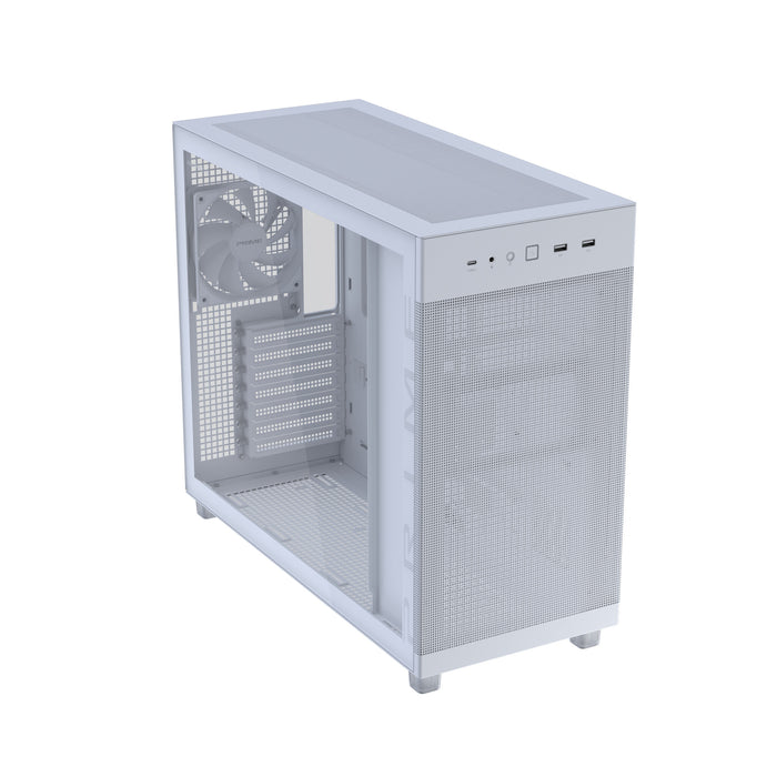 ASUS PRIME AP303 TG White Midi Tower