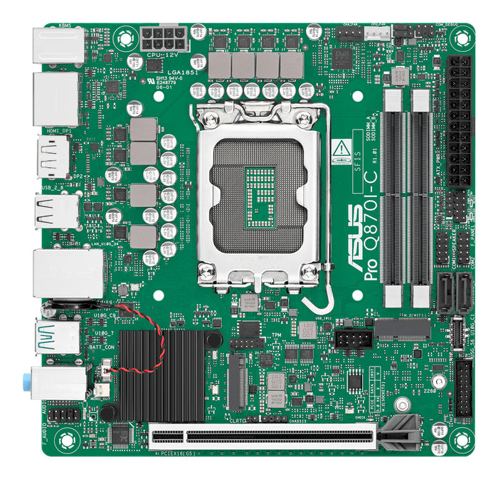 ASUS PRO Q870I-C-CSM Intel® Q870 LGA 1851 (Socket V1) mini ITX