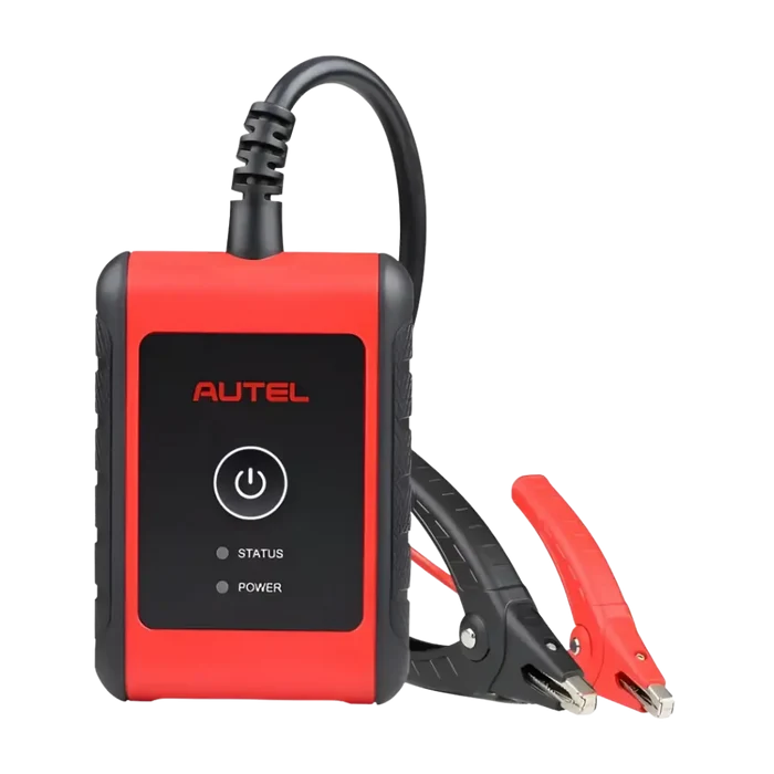 Red and black Autel MaxiBAS BT506 jump starter with cables
