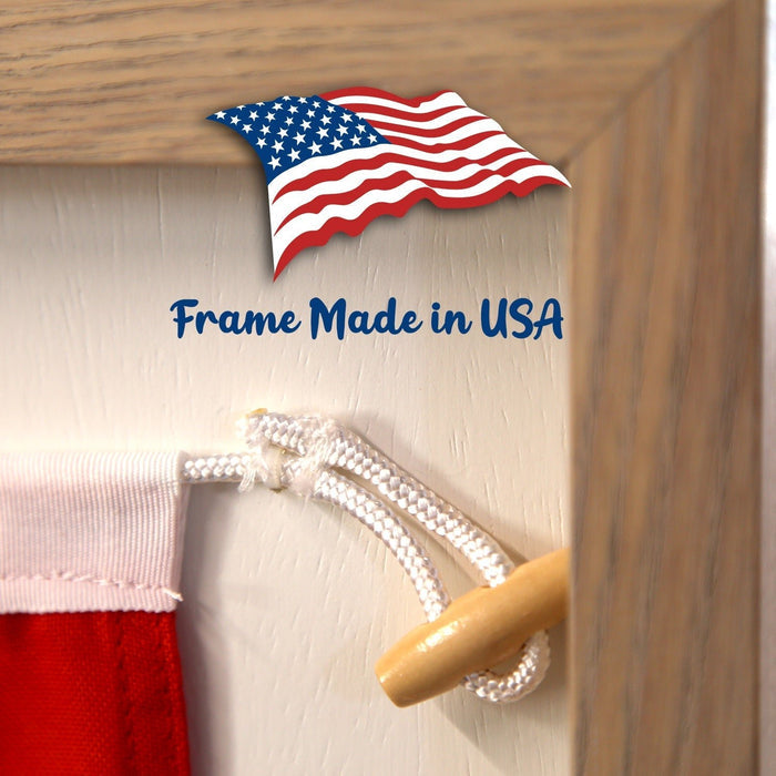 "B" Nautical Flag in Glass-Free Shadow Box Frame - Maritime Tribes USA