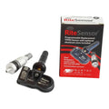 Tire pressure monitoring system sensor with its product packaging.