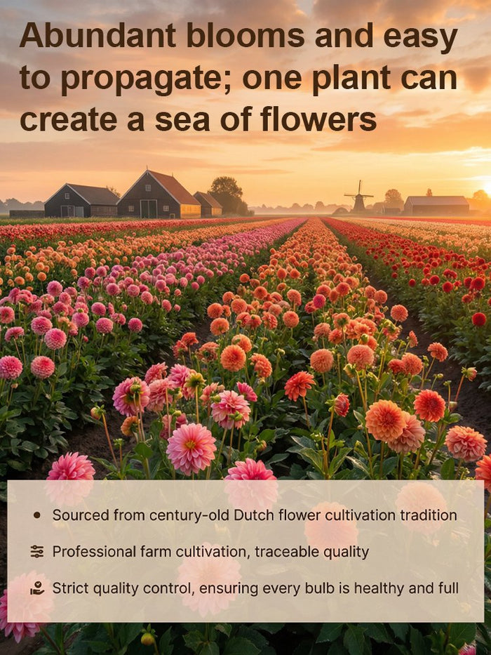 【Base Direct Sales】Four Seasons Blooming Double Dahlia Bulbs-LT