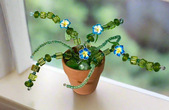 Mini / Blue Plumeria