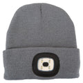 Beanie Hat with Light  Grey - 20cm x 20cm
