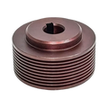 Copper-colored metal pulley with keyway for Bendpak OEM Motor Pulley Assembly
