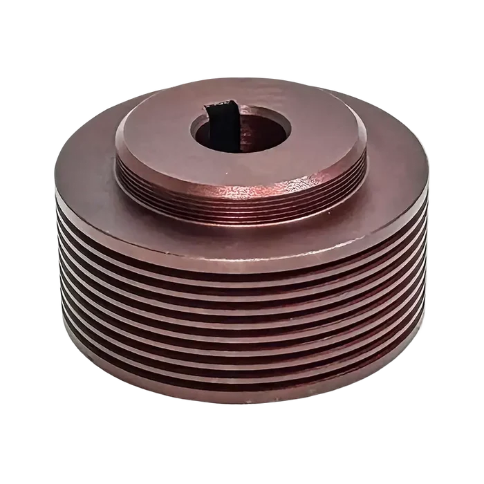 Copper-colored metal pulley with keyway for Bendpak OEM Motor Pulley Assembly