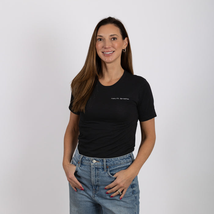 Black CLASSIC T-Shirt - CLASSIC WHITE LOGO