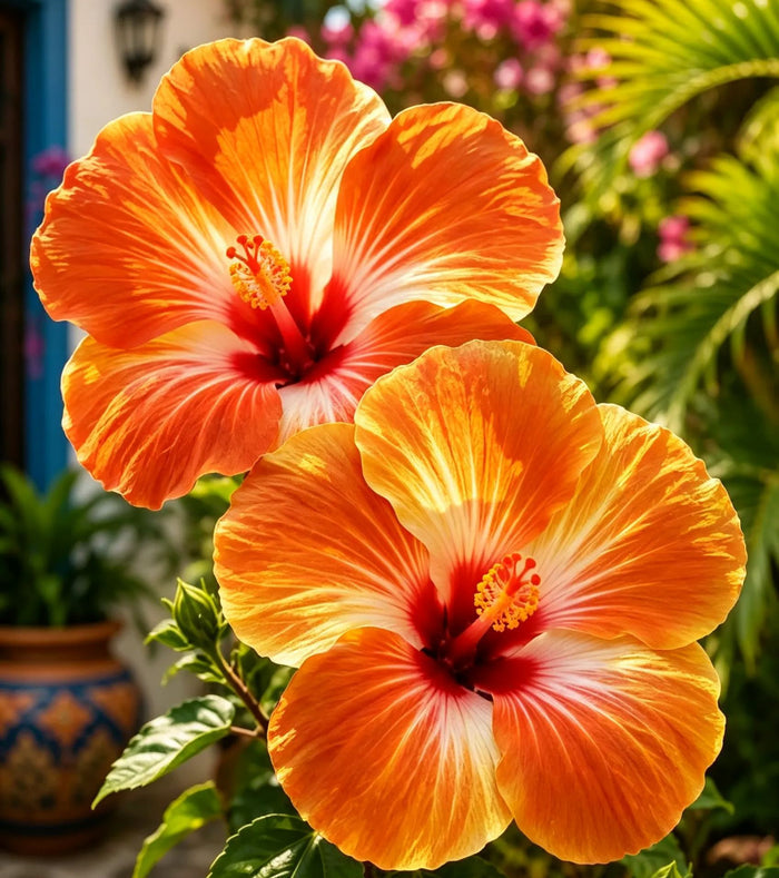 Bulbos de hibisco raros: para maceta, balcón o plantación de invierno.-ES