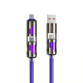 Cable de datos 4 en 1 de 240 W con luces de actividad de colores-ES