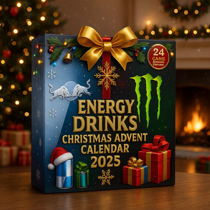 Calendario de Adviento de latas de bebidas energéticas 2025: ¡24 días de coleccionables festivos!-ES