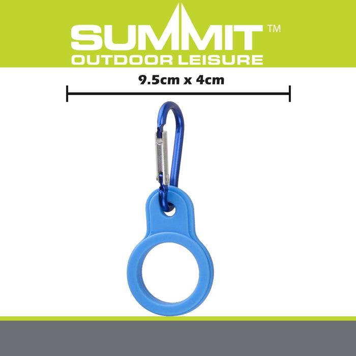 Caribiner Bottle Carrier  Blue - 9.5cm x 4cm