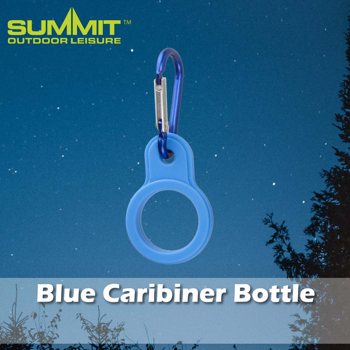 Caribiner Bottle Carrier Good for Days Out Blue - 9.5cm x 4cm