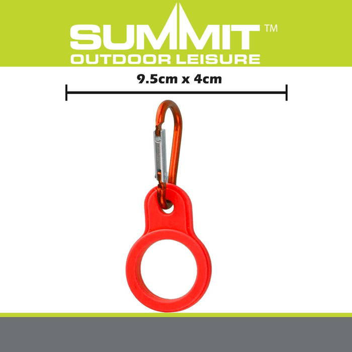 Caribiner Bottle Carrier  Red - 9.5cm x 4cm