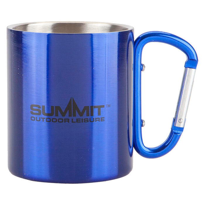 Caribiner Handled Mug  Blue - 9cm x 7.5cm