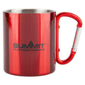 Caribiner Handled Mug  Red - 9cm x 7.5cm