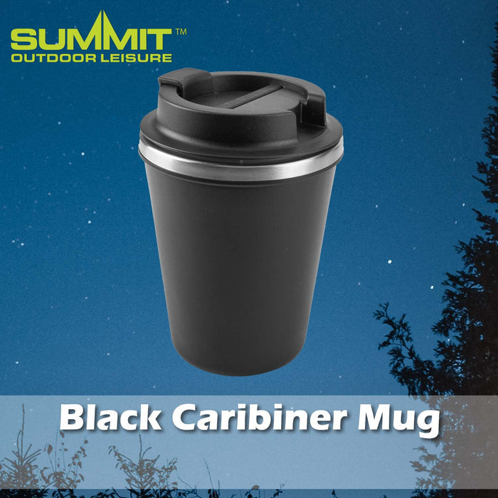 Caribiner Mug Good for Days Out Black - 14cm x 9cm