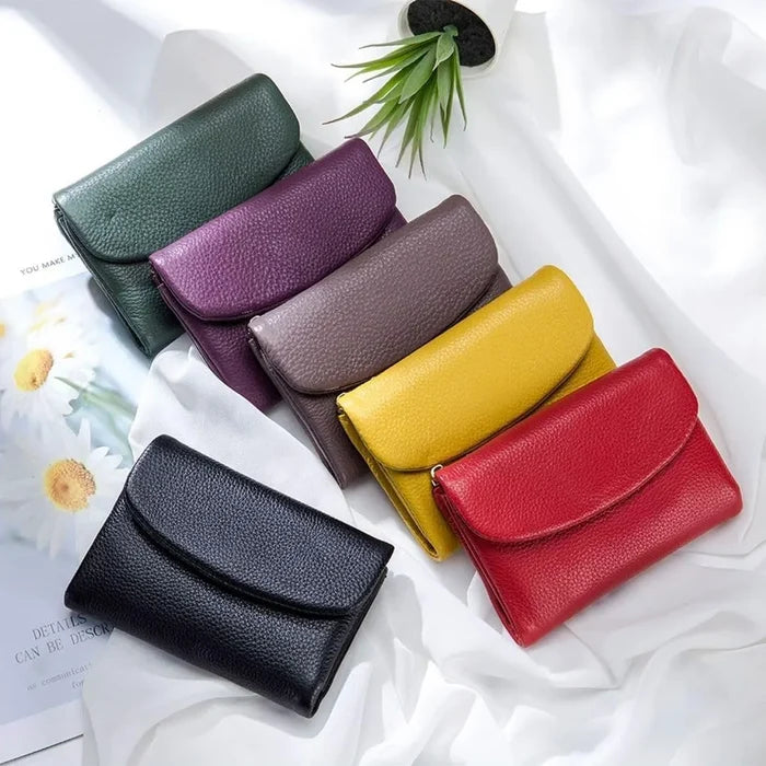 🔥⏰Cartera unisex RFID Pebble de piel auténtica🔥-ES
