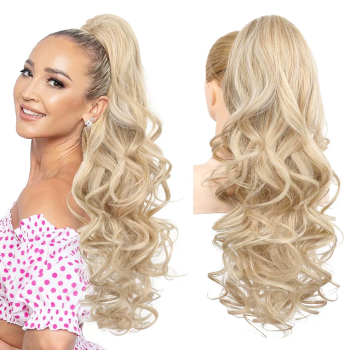 Srednje blond z rahlimi prameni