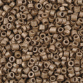 Ceramic Beads Wholesale-3mm Tube-Raw Umber-50 Grams