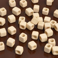 Ceramic Beads Wholesale-5mm Cube-Stone White