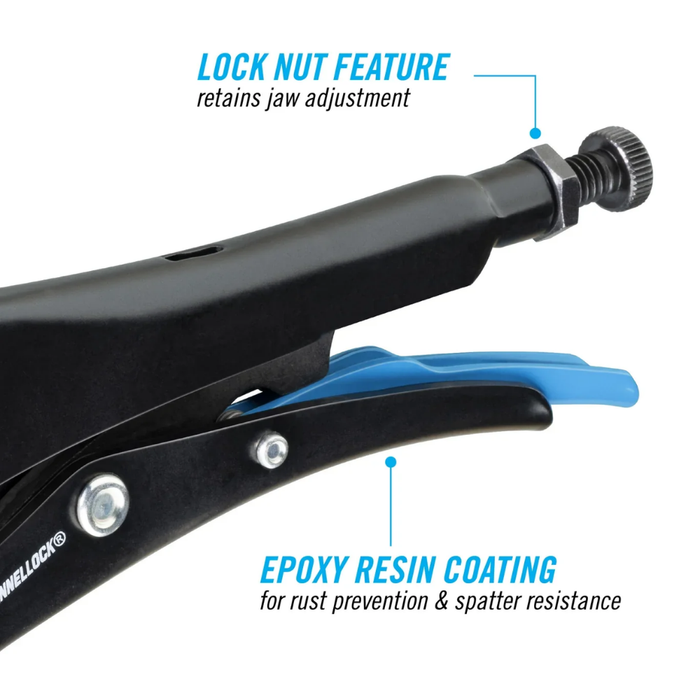 Channellock 102-10 10" Curved Jaw Locking Pliers w/ Cutter